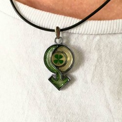 koord cirkel pijl groen met echt klavertje vier nr1a koord cirkel pijl groen met echt klavertje vier nr1a